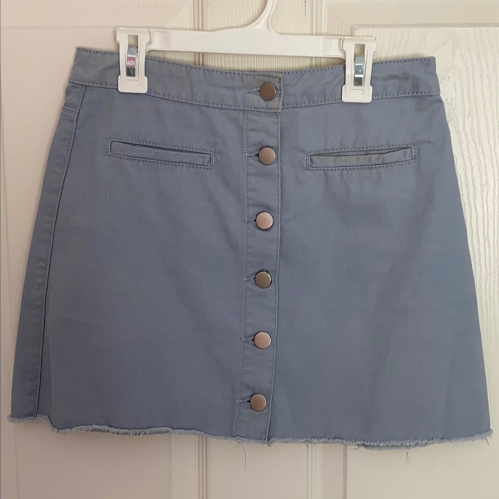 Blue mini skirt